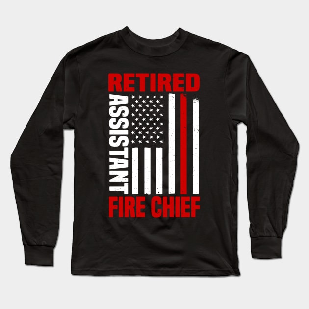 Retired Firefighter Proud Fireman Gifts for Retirement Party Long Sleeve T-Shirt by D'store Hesti Production